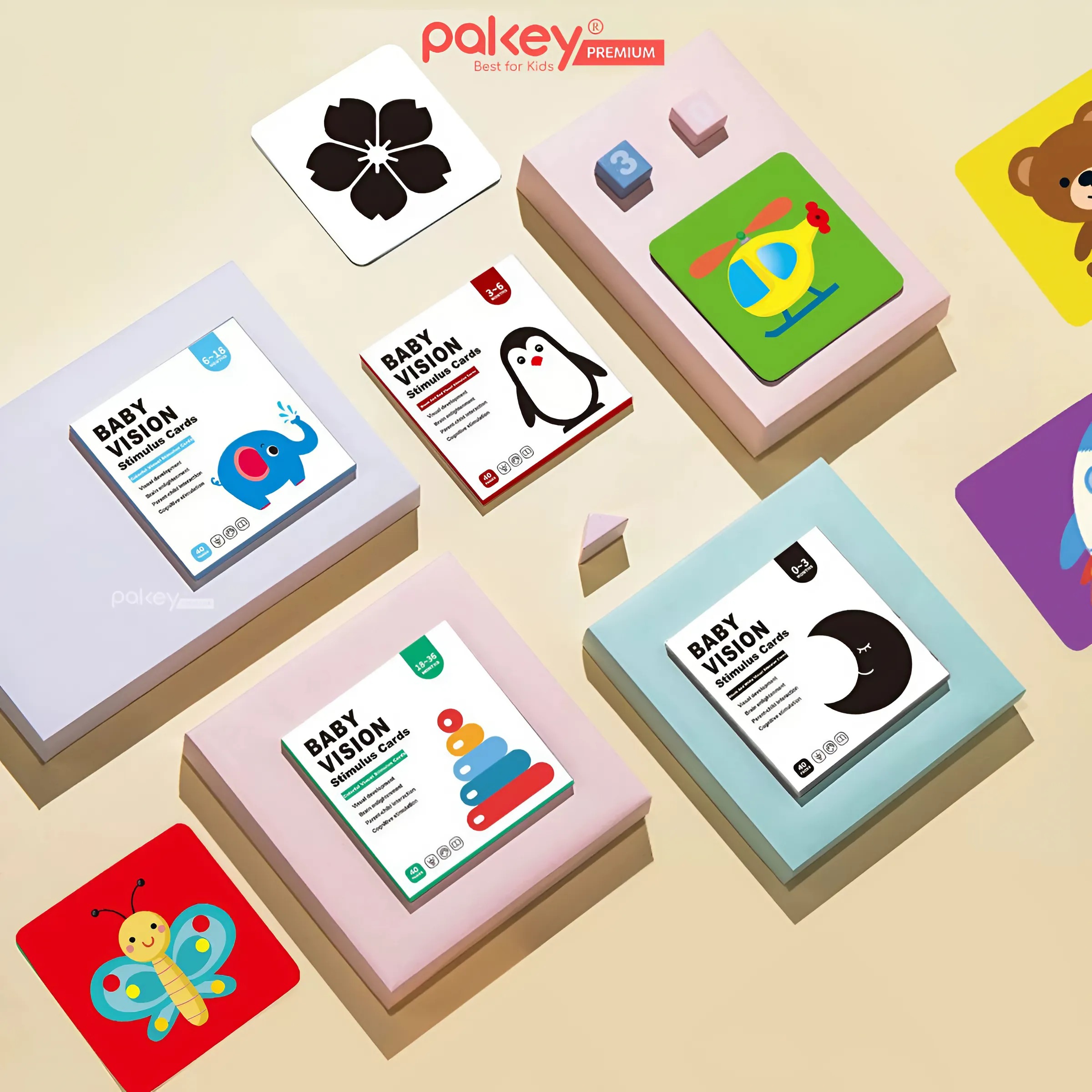 Mô tả Bộ 20 Thẻ Kích Thích Thị Giác Pakey Cao Cấp Giúp Phát Triển Khả Năng Quan Sát Trực Quan Cho Bé - 7