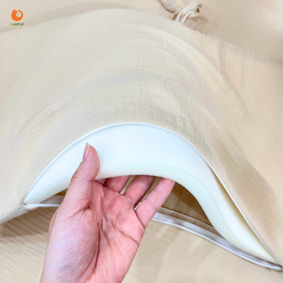 Mô tả Quây Cũi Cho Bé GOLDCAT Thiết Kế 4 Tấm Thông Minh Dùng Cũi Trẻ Em Êm Ái, Chất Liệu Cotton An Toàn Cho Bé - 3