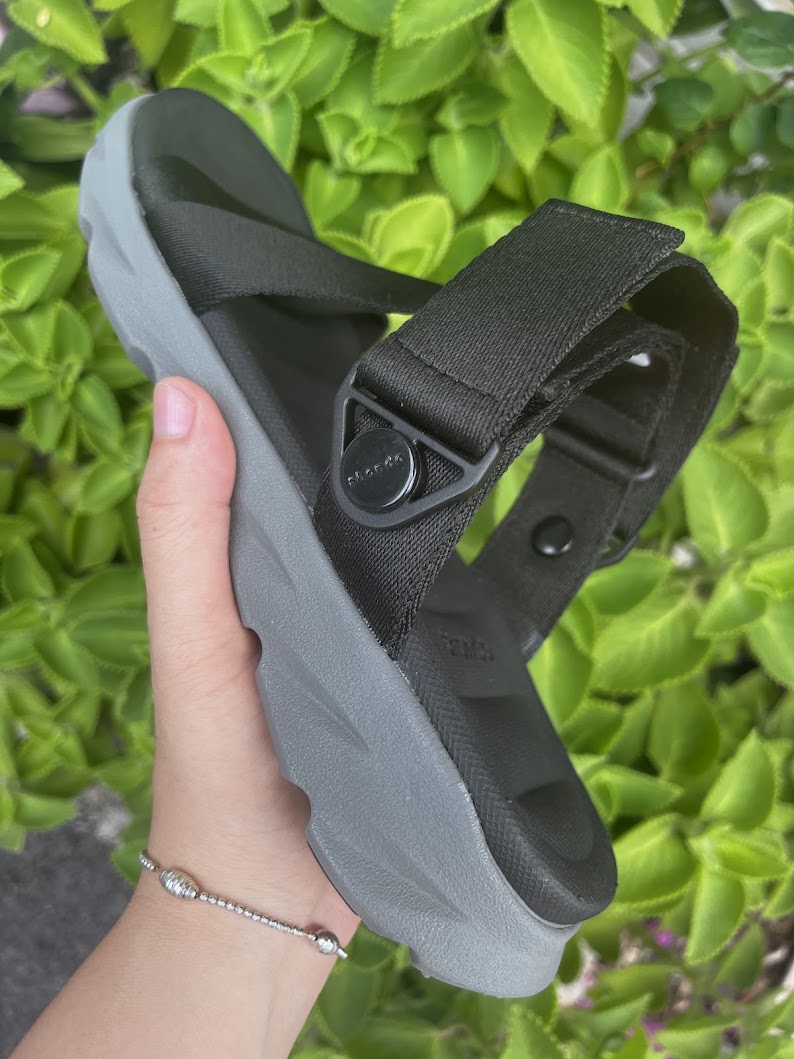 Mô tả Giày Sandal Nam Nữ F6S Thoải Mái, Nhẹ Êm Xoay Shondo XÁM ĐEN F6S1212 - 4
