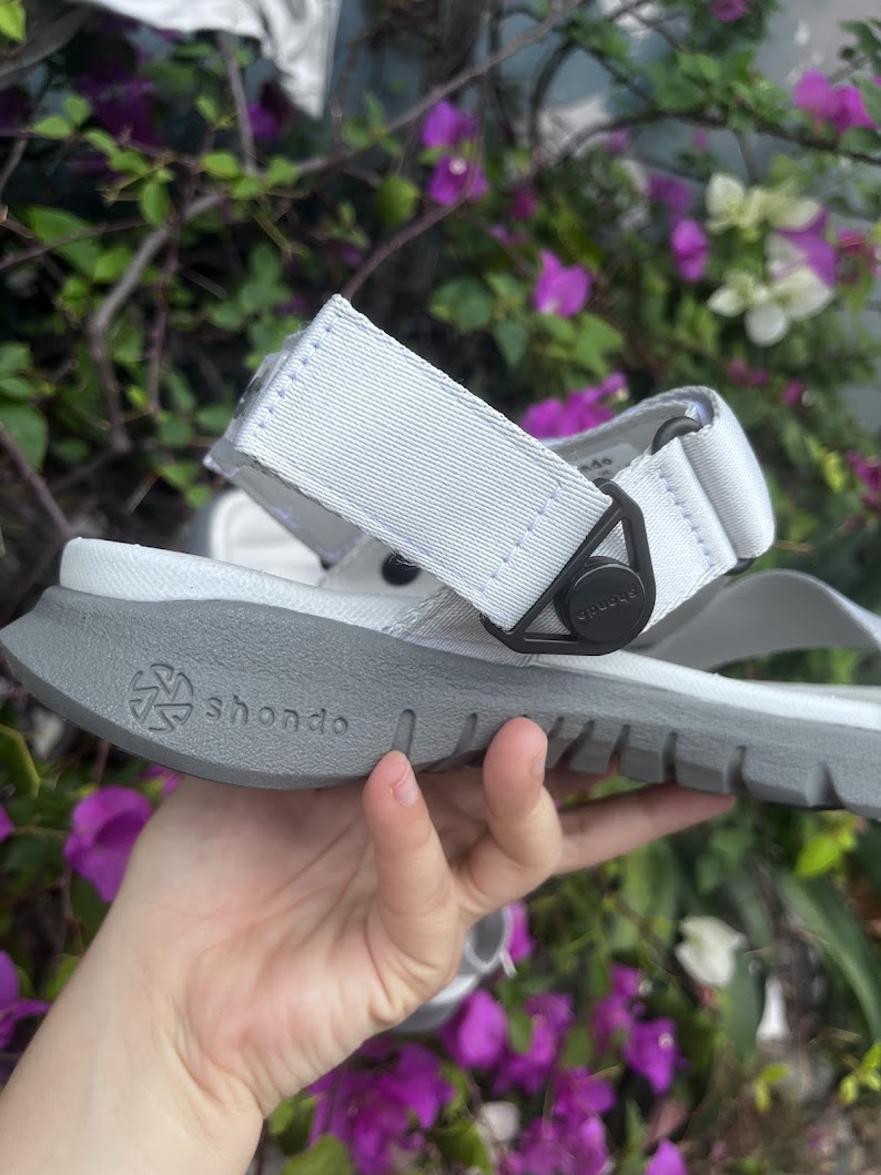 Mô tả Sandal Shondo quai hậu xoay màu xám rêu F6S1122 - 4