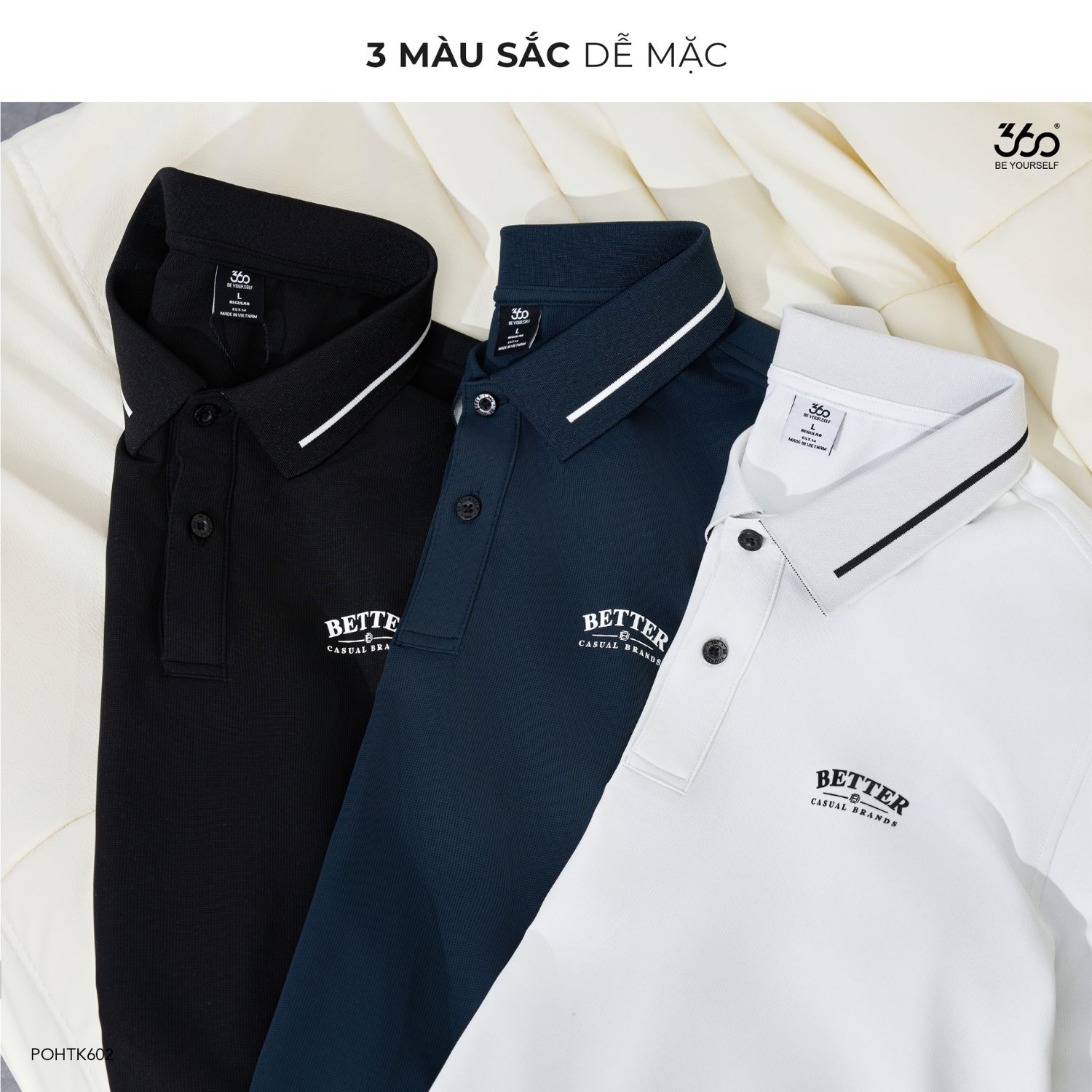 Mô tả Áo polo nam COOL TOUCH 360 Boutique áo phông nam cao cấp, thoáng khí, mềm mịn - POHTK602 - 2