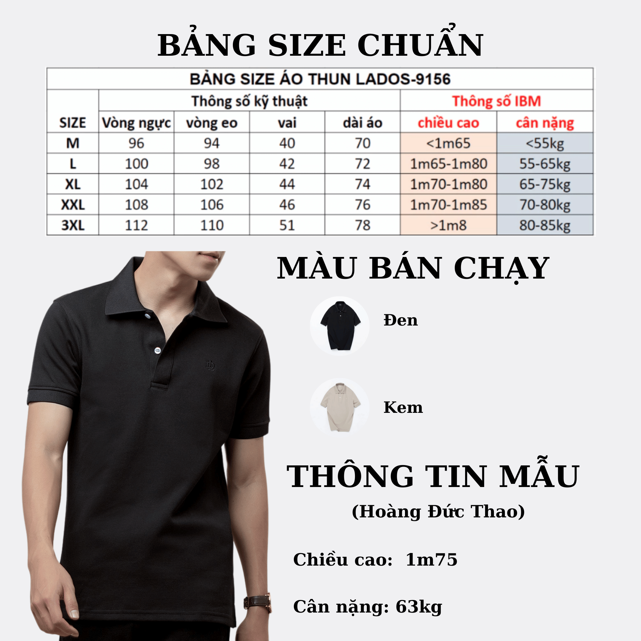 Mô tả Áo Thun Polo Nam Ngắn Tay Dòng Cao Cấp LADOS-9156 Vải Cá Sấu Interlock Form Regular Fit Sang Trọng, Lịch Lãm - 3