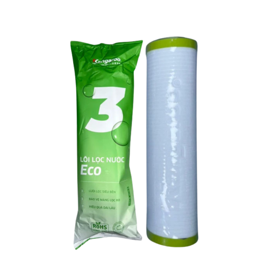 Mô tả Combo 3 Lõi Lọc Thô Eco Kangaroo 10 inch Dành Cho Máy Lọc RO - 3