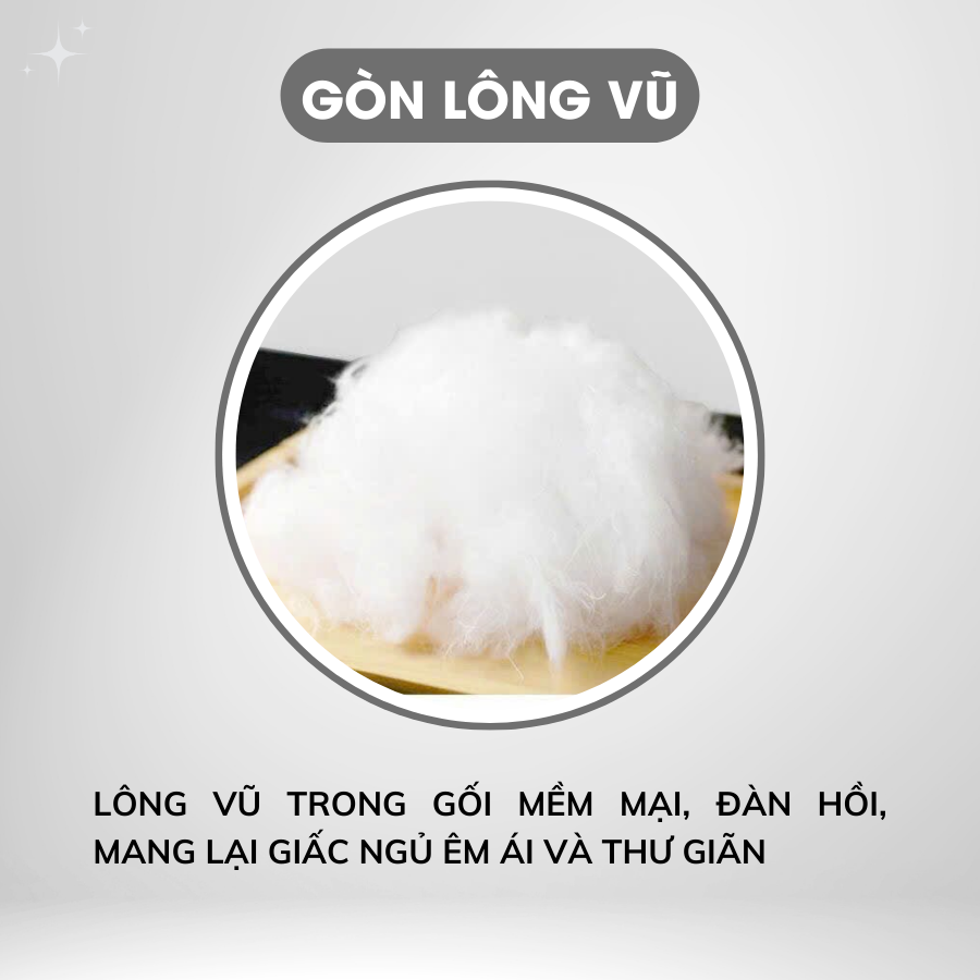 Ruột Gối Ôm Lông Vũ Cao Cấp Kích thước 35x100cm