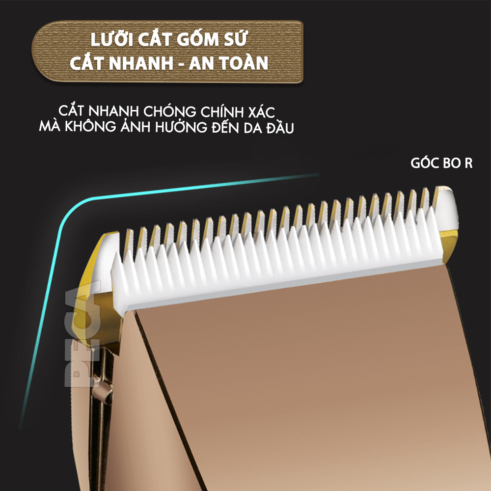 Mô tả Tông đơ cắt tóc không dây Kemei KM-1255 dùng cho cá nhân và gia đình - Hàng chính hãng - 4