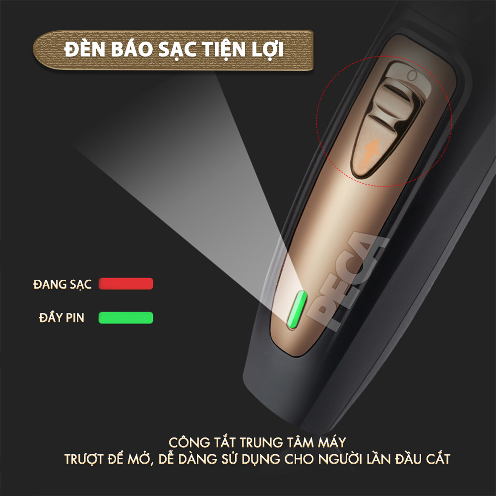 Mô tả Tông đơ cắt tóc không dây Kemei KM-1255 dùng cho cá nhân và gia đình - Hàng chính hãng - 9
