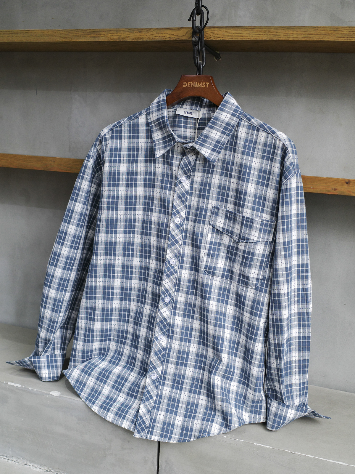 Áo Sơ Mi Nam Cotton Đũi DNST 8837