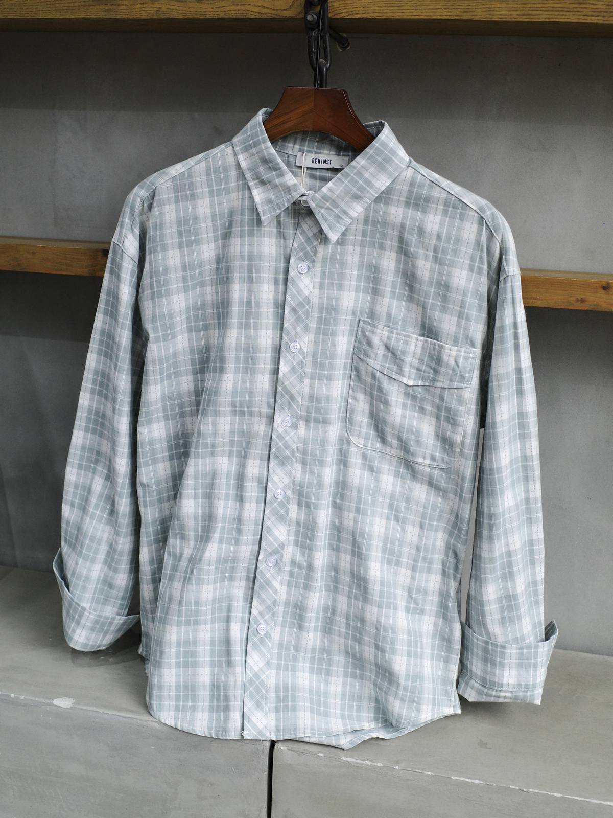 Áo Sơ Mi Nam Cotton Đũi DNST 8837