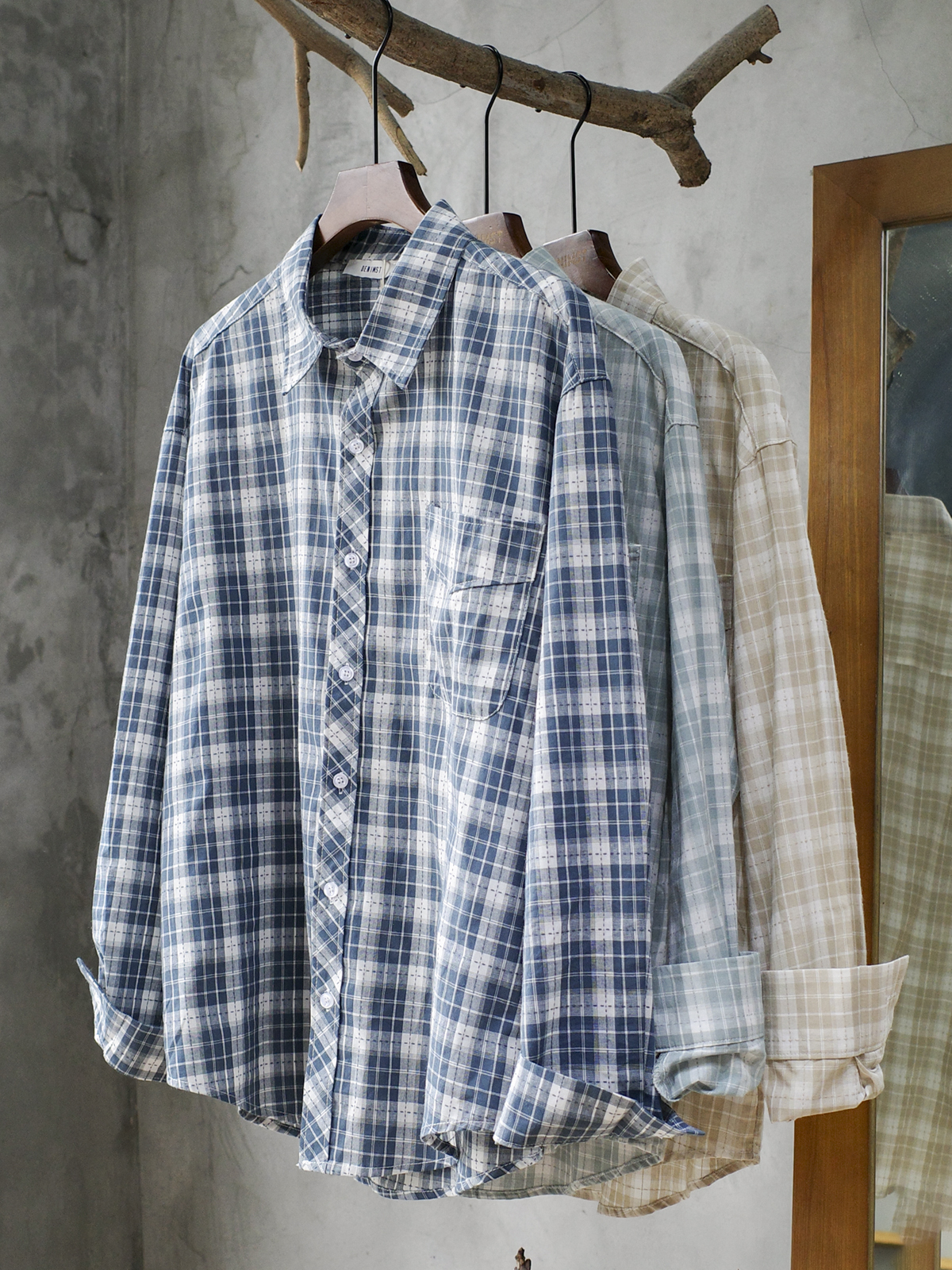 Áo Sơ Mi Nam Cotton Đũi DNST 8837