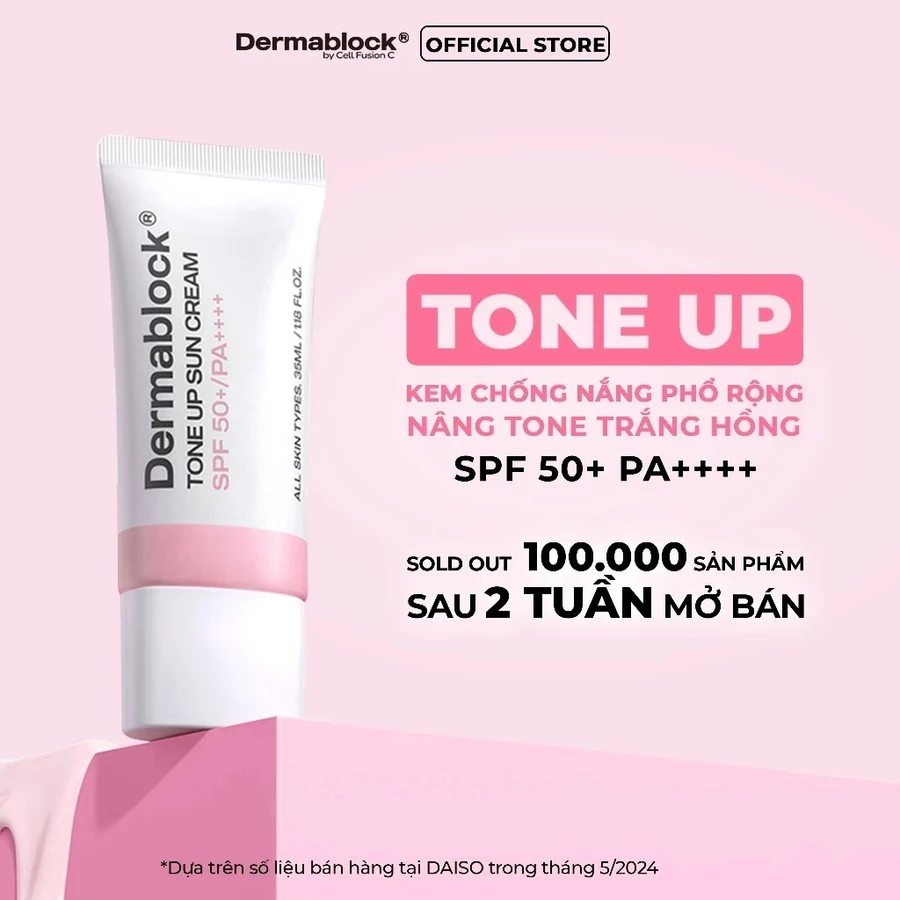 Mô tả Kem Chống Nắng Dermablock SPF50+ PA++++ 35ml  / Combo 1 Mask BNBG + Kem Chống Nắng Derma block - Từ Hảo - 2