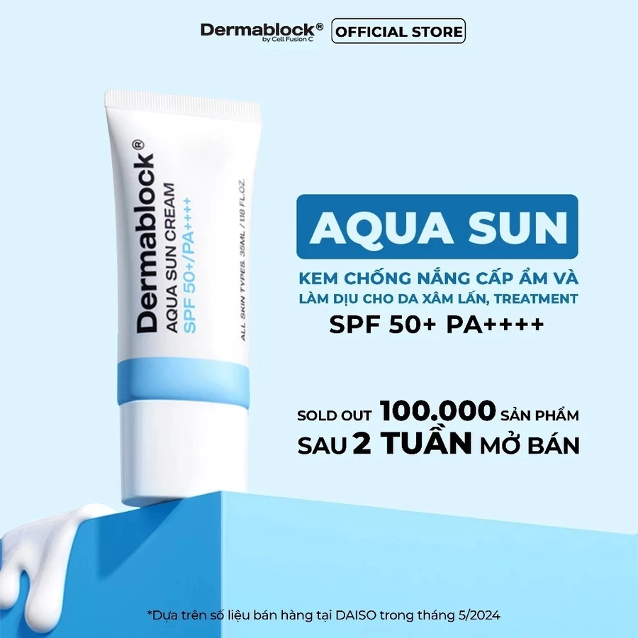 Mô tả Kem Chống Nắng Dermablock SPF50+ PA++++ 35ml  / Combo 1 Mask BNBG + Kem Chống Nắng Derma block - Từ Hảo - 4