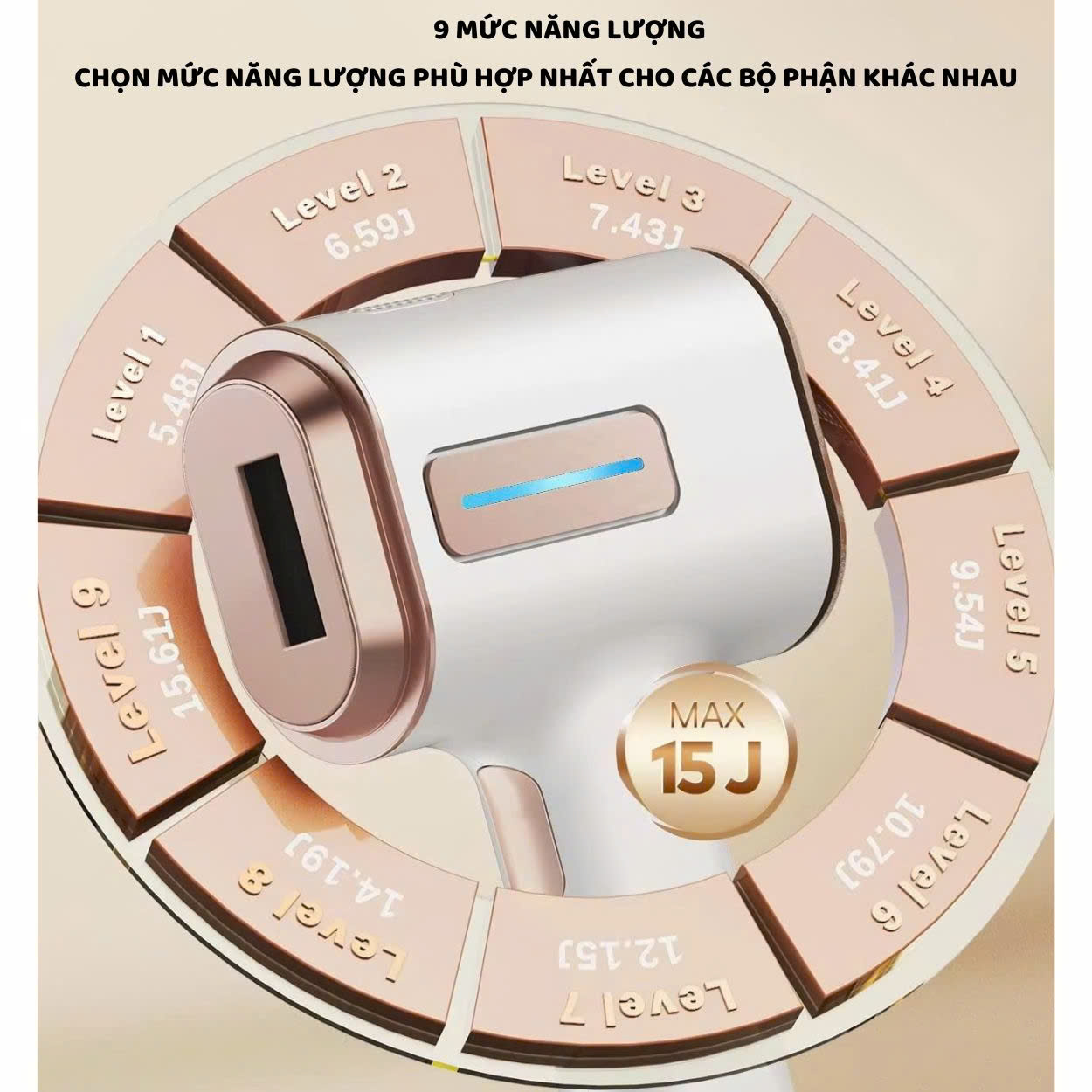 Mô tả Máy triệt lông ENZO cao cấp, công nghệ IPL giảm thâm trẻ hóa da, triệt lạnh ICE, Bảo Hành 10 Năm - 5