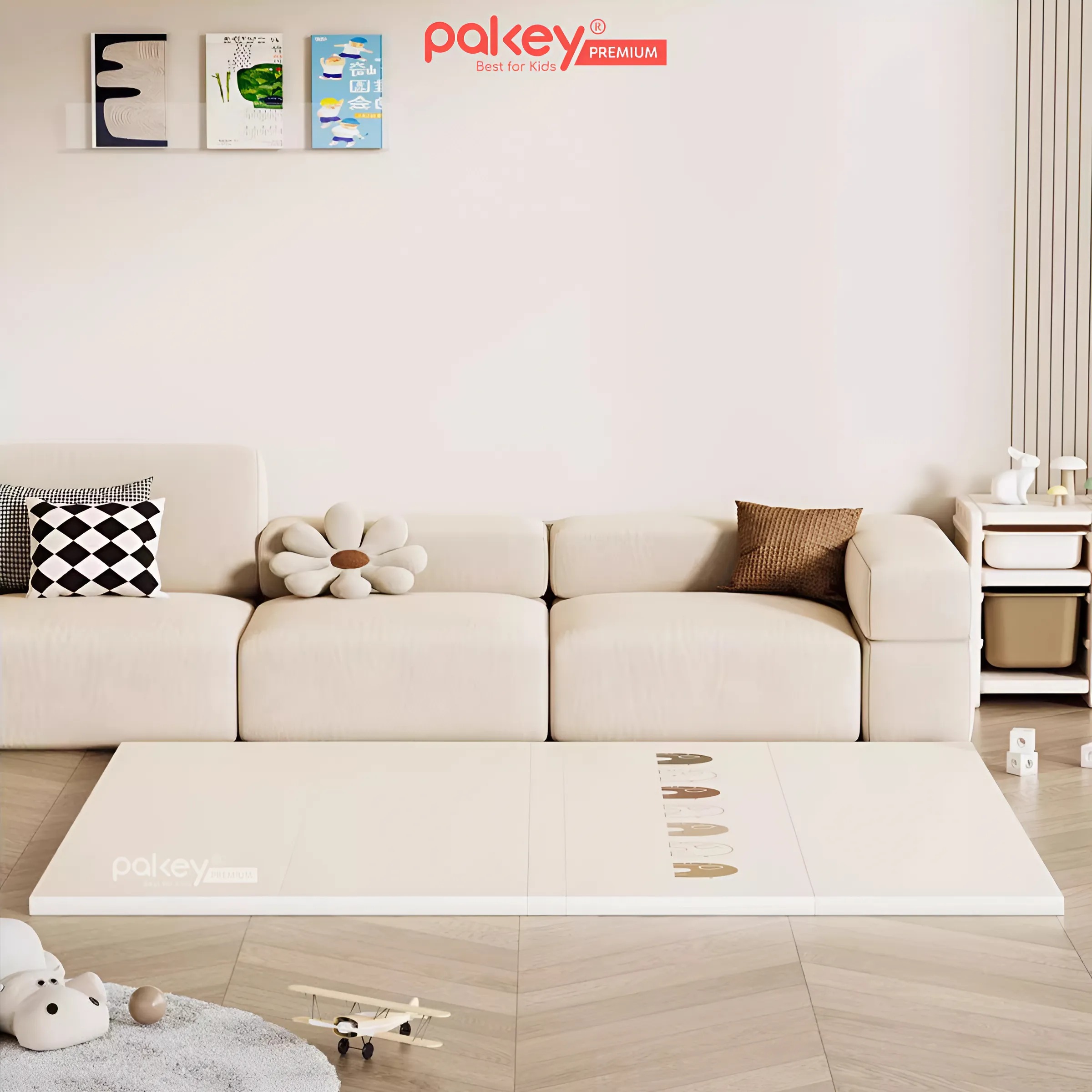 Thảm Da PU Pakey cho bé tập bò tập đi