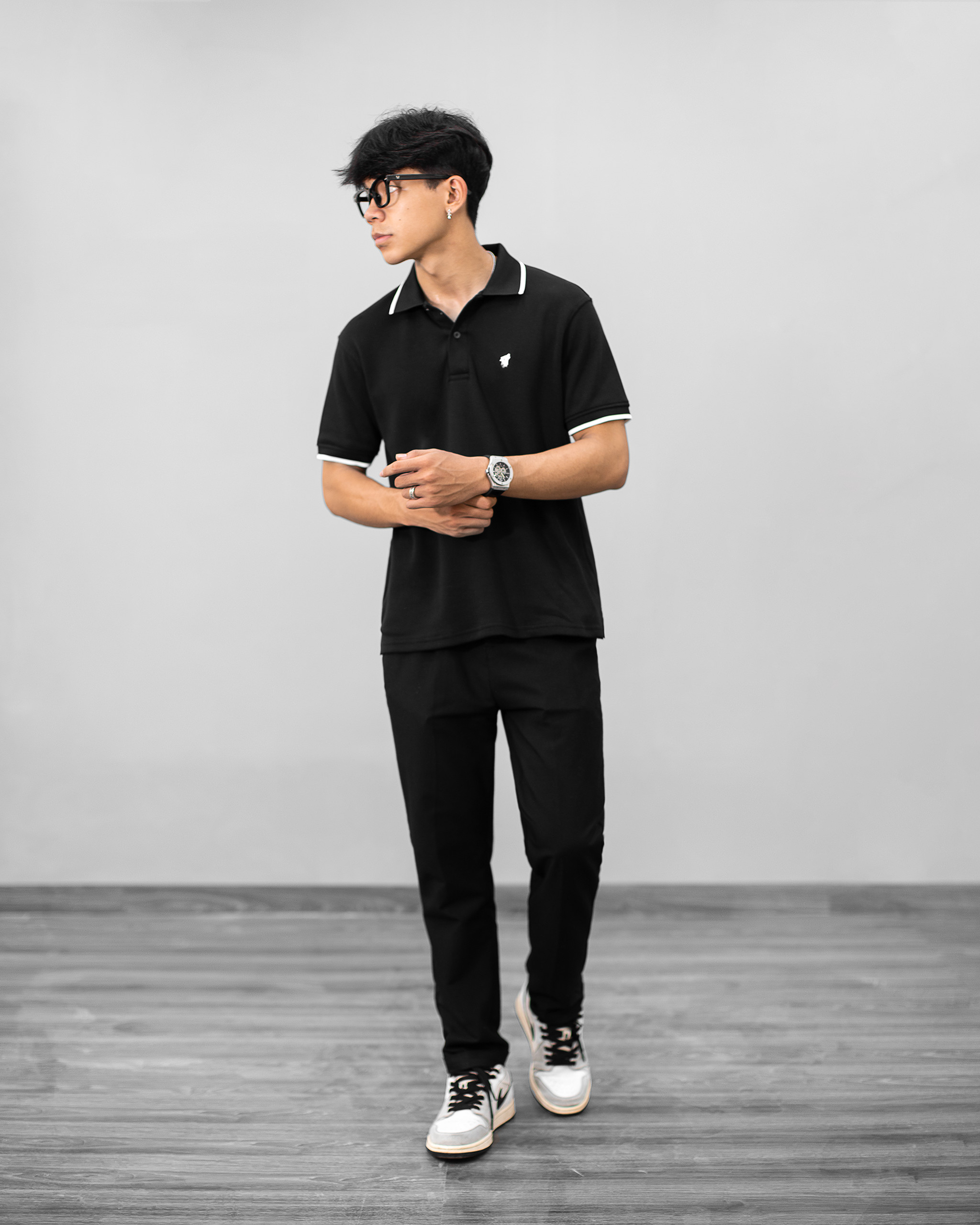 Mô tả Áo thun polo nam ngắn tay LADOS-9180 thun cá sấu interlock basic trẻ trung, phong cách Hàn Quốc - 7