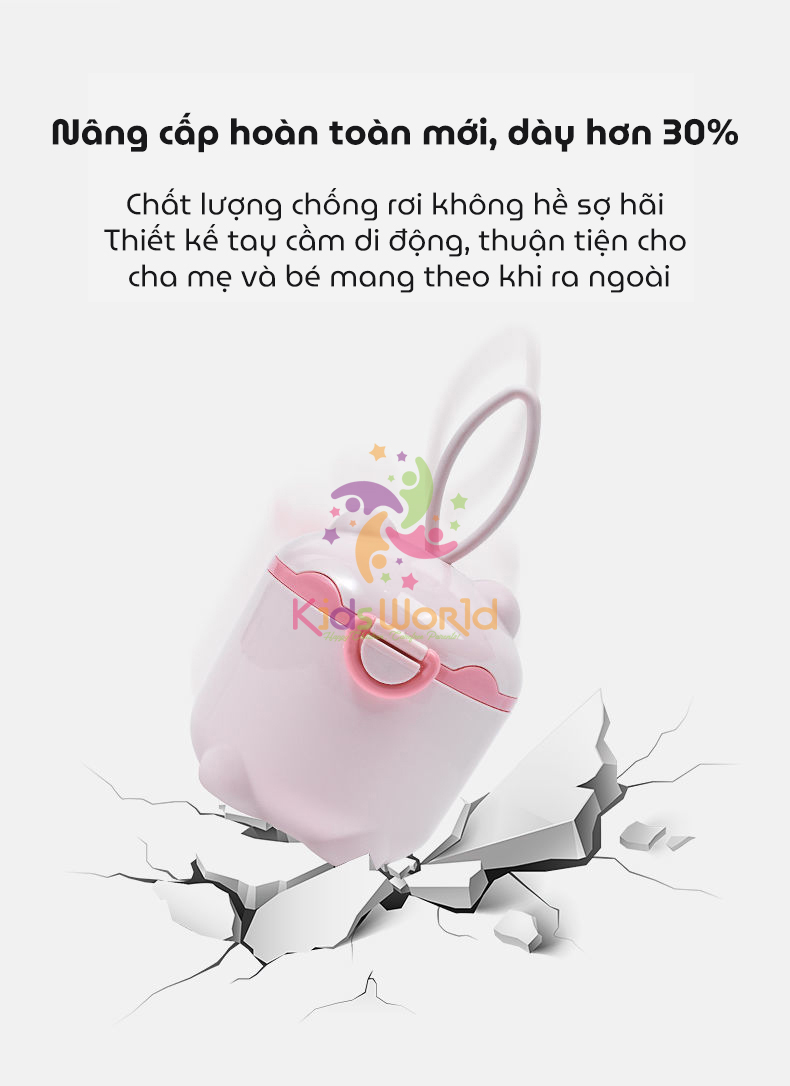 Mô tả Hộp đựng sữa bột, thức ăn KidAndMom Dung Tích 225ml có quai cầm tiện lợi cho mẹ và bé - 11