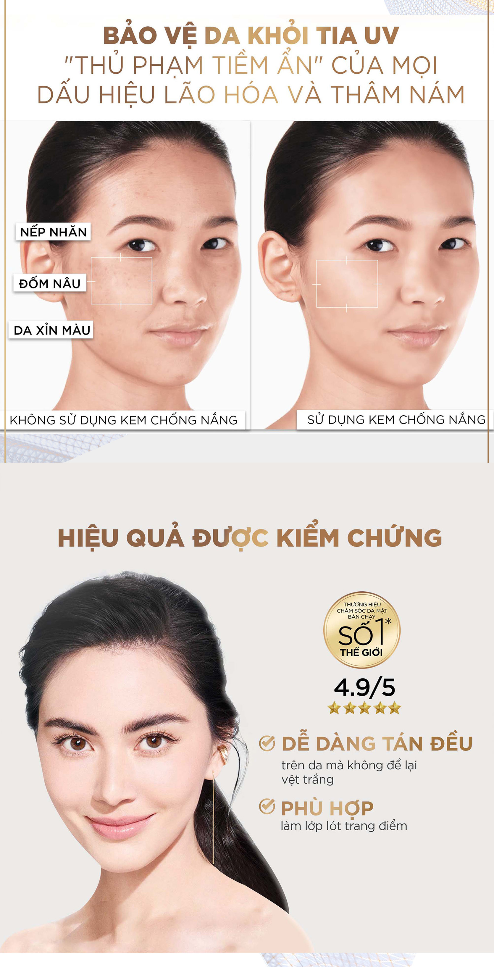 Mô tả Bộ 2 Sữa Chống Nắng Phổ Rộng Vô Hình Thoáng Da, Kháng Mọi Tác Động UV Invisible Resist SPF 50+ PA++++ L’Oréal Paris 50ml - 3
