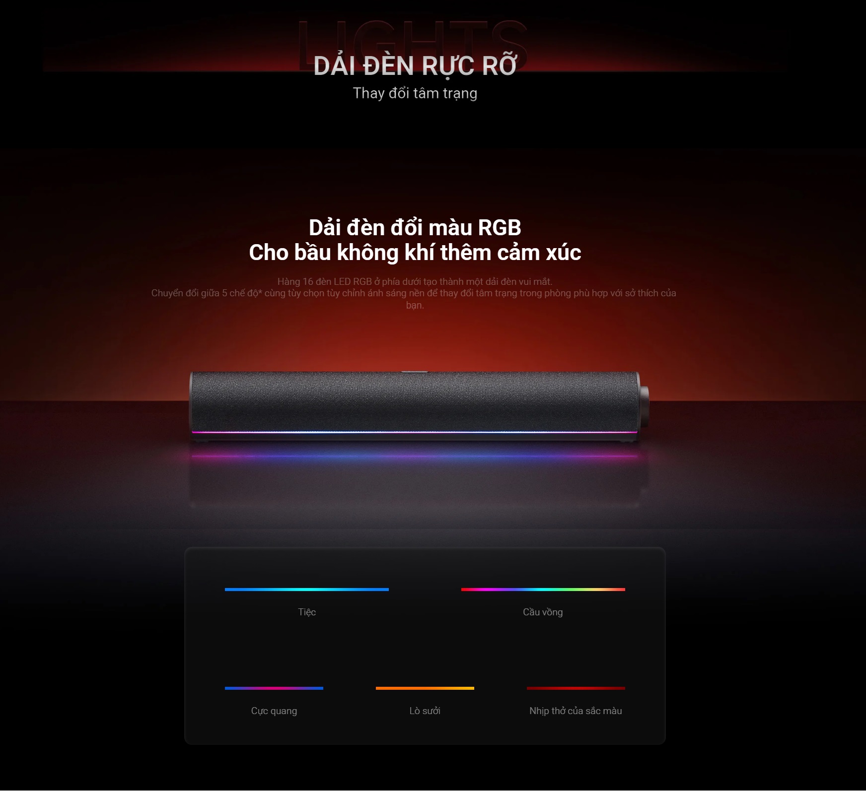 Mô tả Loa Bluetooth Để Bàn Xiaomi Desktop Speaker | Đèn đổi màu RGB | Nhiều chế độ âm thanh | Micro Tích Hợp | BH 12 tháng - 4