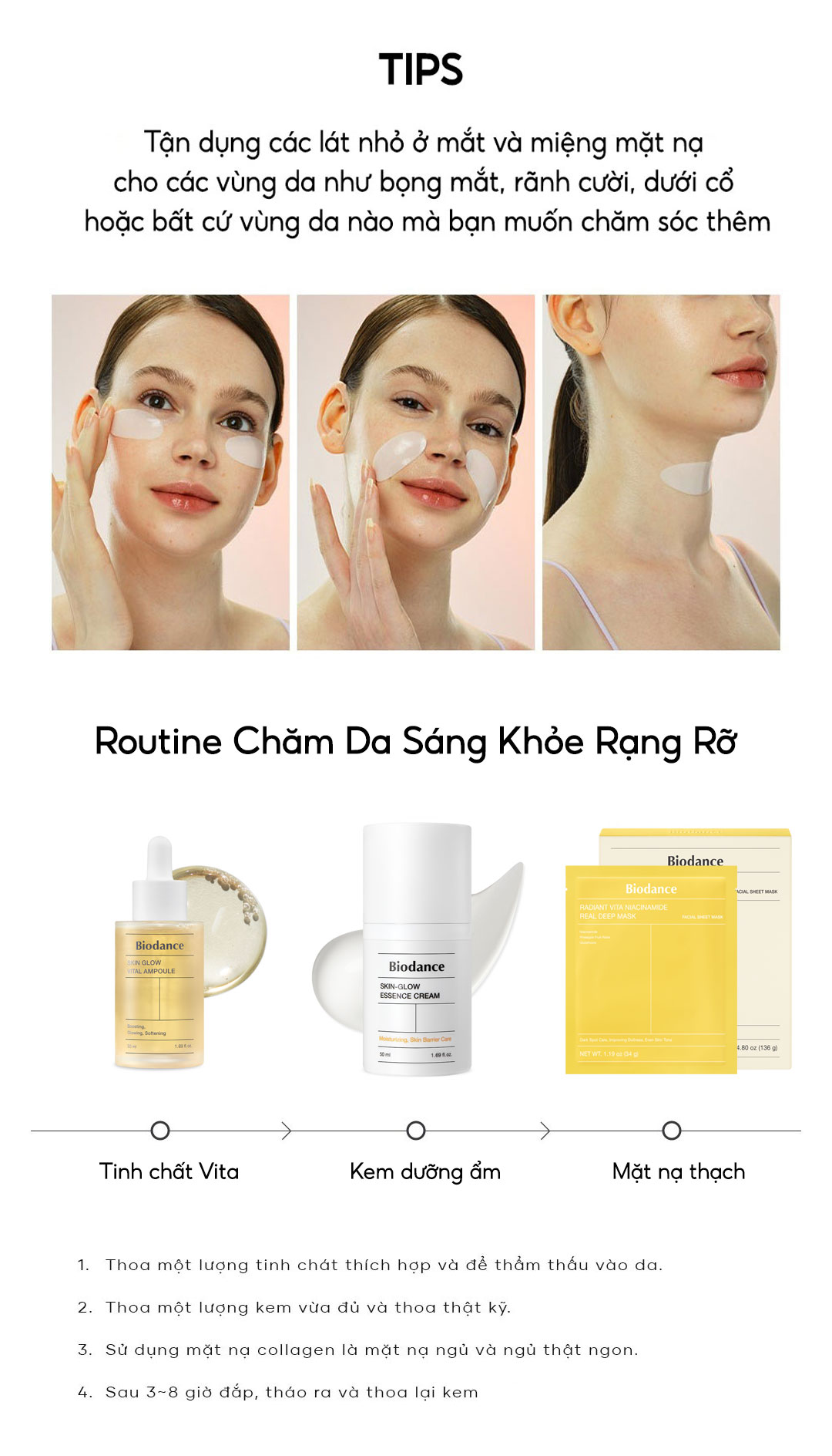 Mô tả BIODANCE Mặt Nạ Thạch Niacinamide Dưỡng Sáng Da Cải Thiện Sắc Tố Da Radiant Vita Niaciamide Real Deep Mask 34g - 12