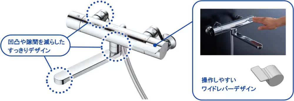 Thiết kế sen tắm TOTO TBV03401J1