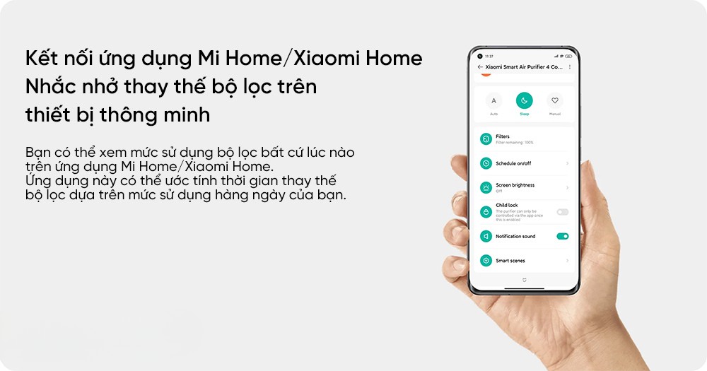 Mô tả Lõi lọc không khí Xiaomi Smart Air Purifier 4 Compact/ 4 Lite/ 4 Pro/ Gen 4 - 5
