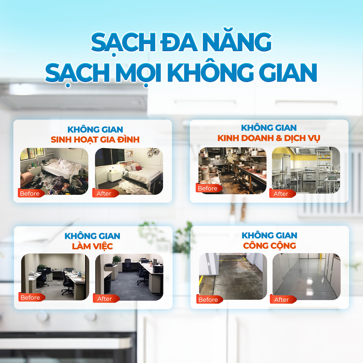 Mô tả Chai Sạch Nhà Bếp Cleanz Làm Sạch Dầu Mỡ, Vết Ố Vàng, Thơm Mùi Chanh Dịu Nhẹ Dung Tích 450ml - 7