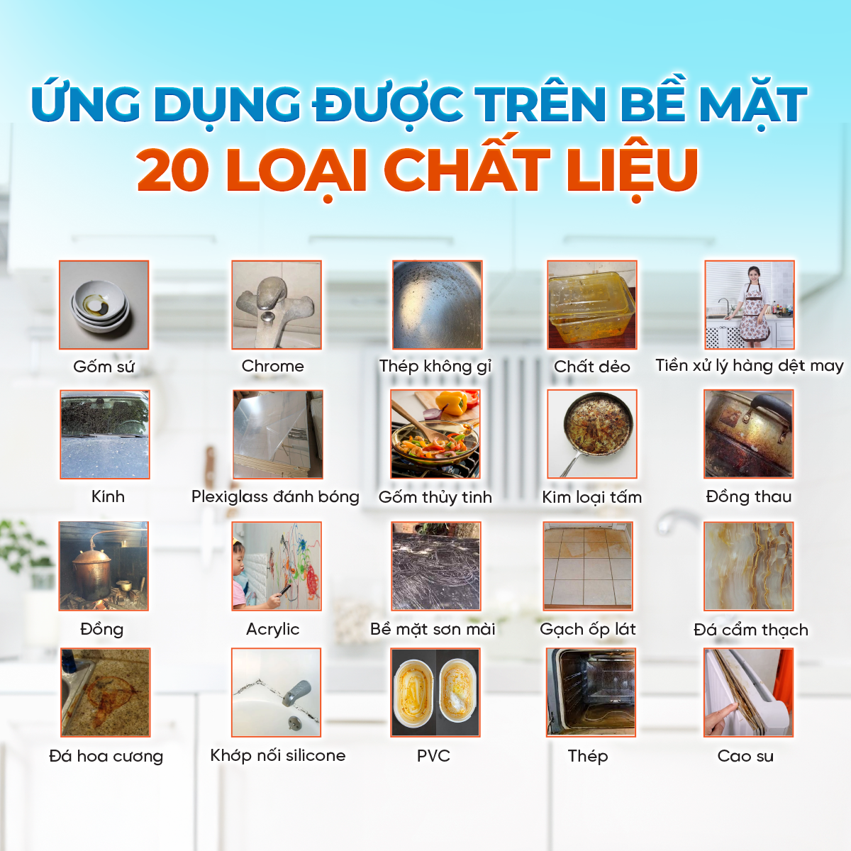 Mô tả Chai Sạch Nhà Bếp Cleanz Làm Sạch Dầu Mỡ, Vết Ố Vàng, Thơm Mùi Chanh Dịu Nhẹ Dung Tích 450ml - 4