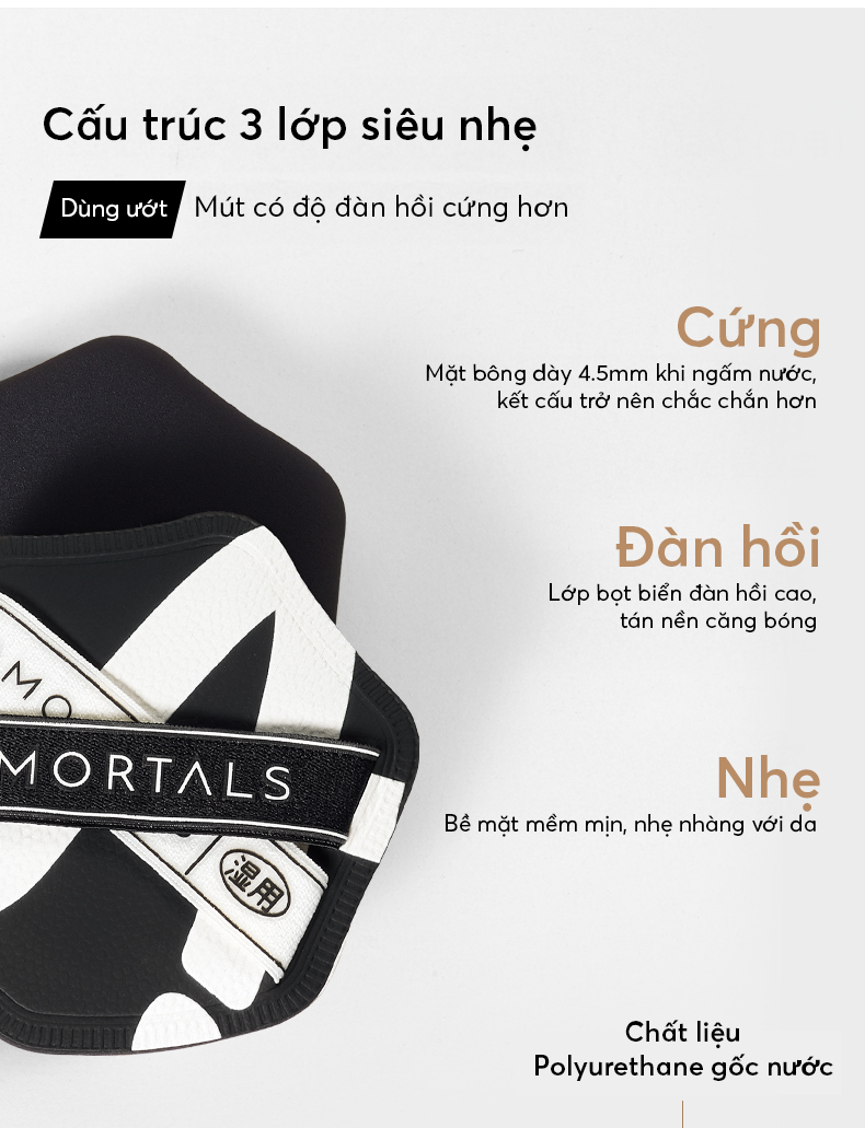 《Amortals Vietnam》Mút Trang Điểm AMORTALS AA Cao Cấp Tán Kem Nền ...