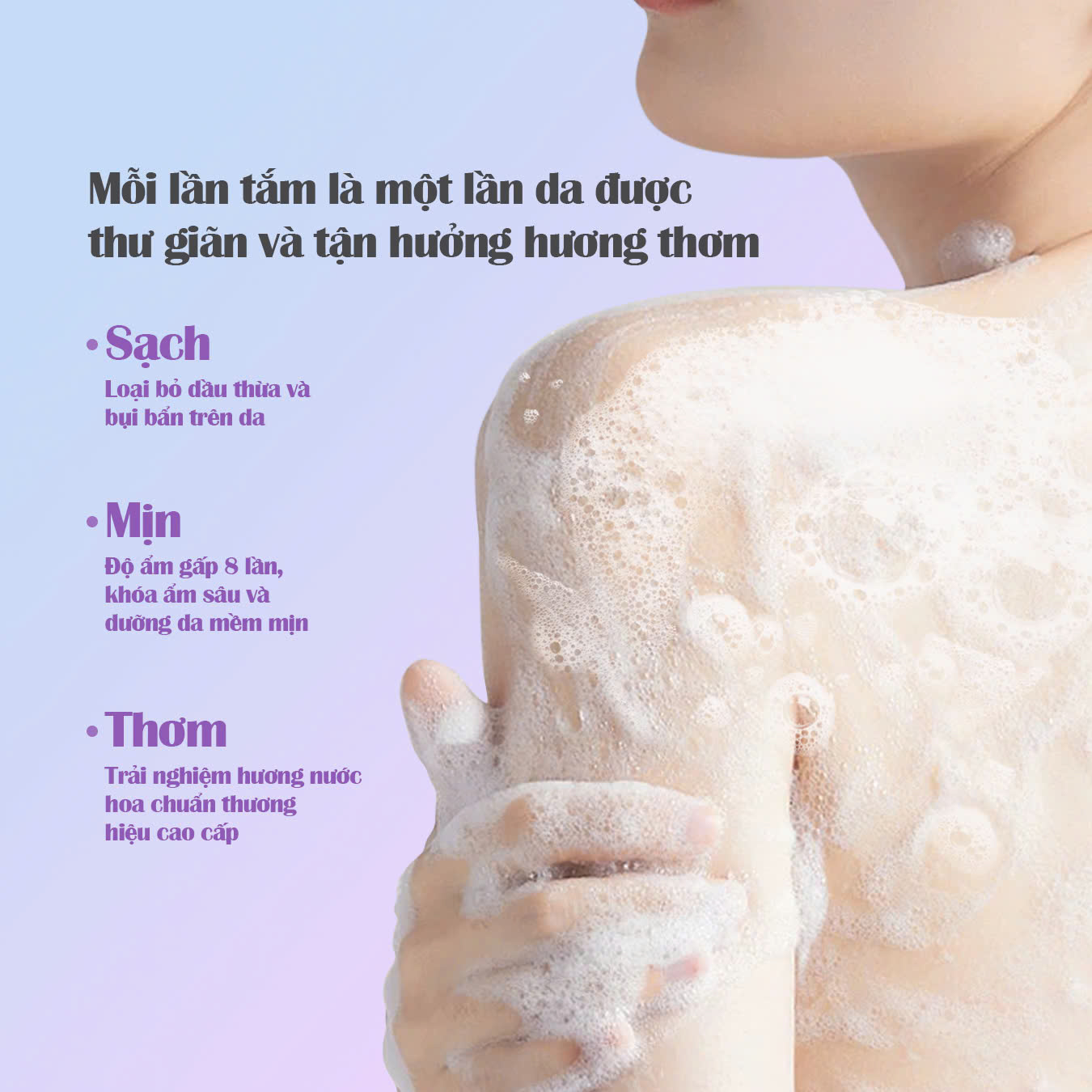 Mô tả [Mua 1 Tặng 1] Sữa Tắm Hương Nước Hoa Lan Tím Lilystar Lưu Hương Cao Cấp Dưỡng Ẩm Và Làm Sach Sâu Cho Cơ Thể Chai 300ml - 2