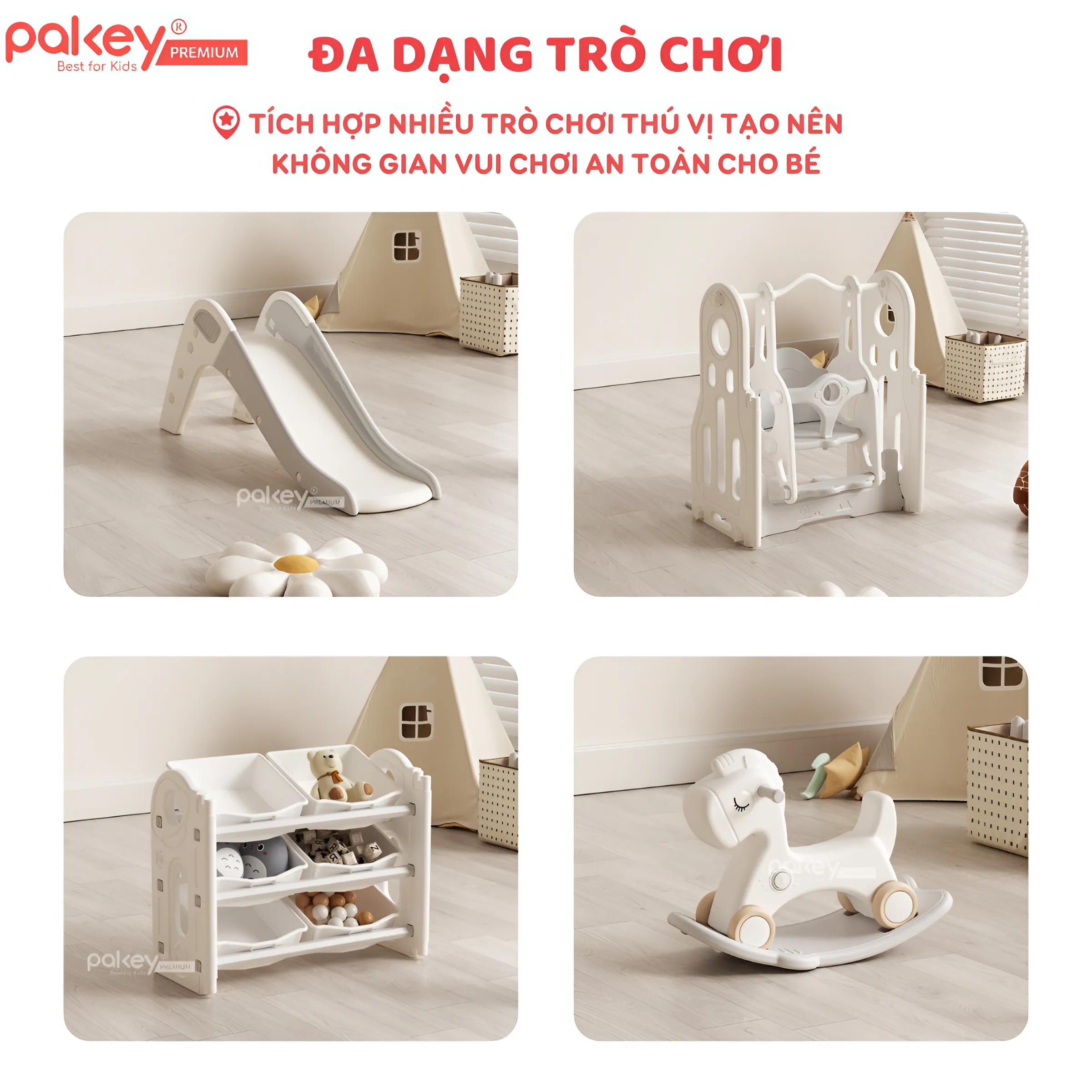 Mô tả Quây Cũi Nhựa Full Set PAKEY Phi Hành Gia Nhiều Trò Chơi Thú Vị, Quây Cao 61cm Cho Bé - Bảo Hành Trọn Đời - 5