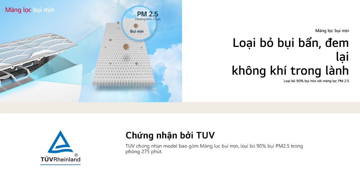Mô tả Máy lạnh LG DUALCOOL™Inverter 1 chiều 12.000 BTU (1.5HP) IEC12M1 - 2