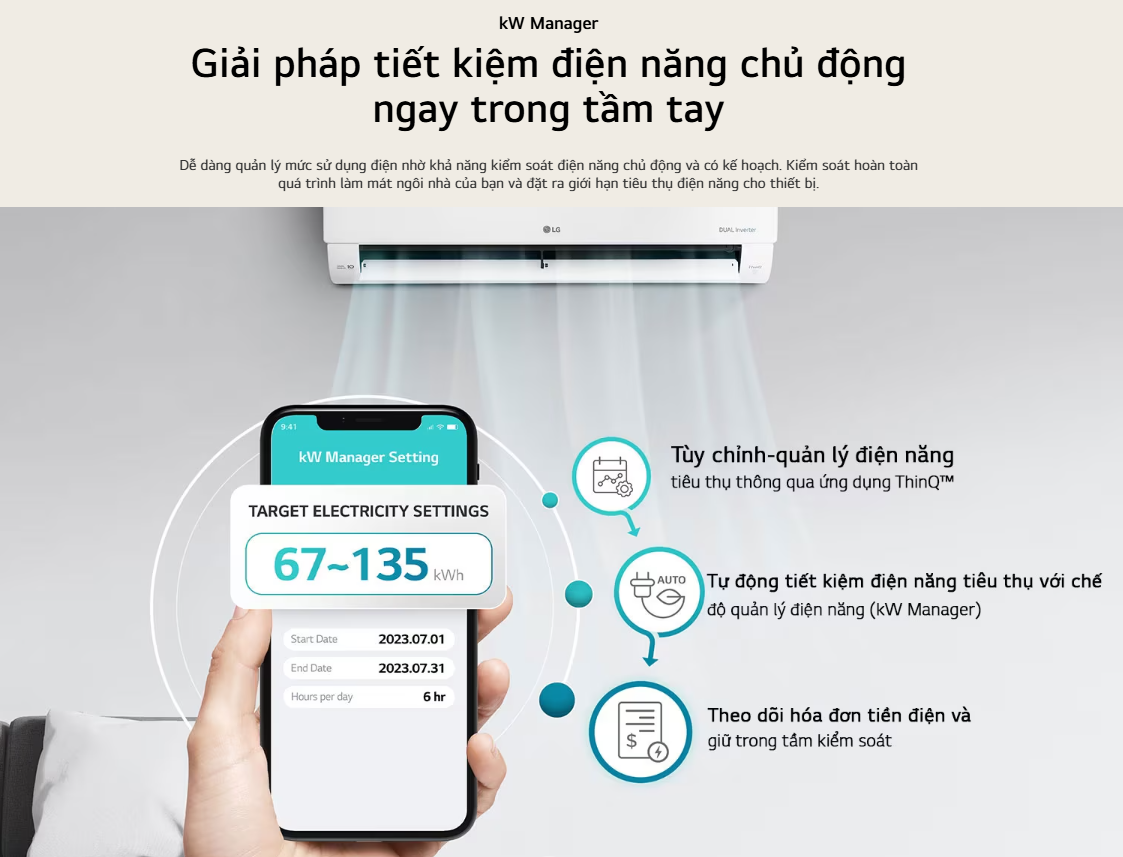 Mô tả Máy lạnh LG DUALCOOL™Inverter 1 chiều 12.000 BTU (1.5HP) IEC12M1 - 1