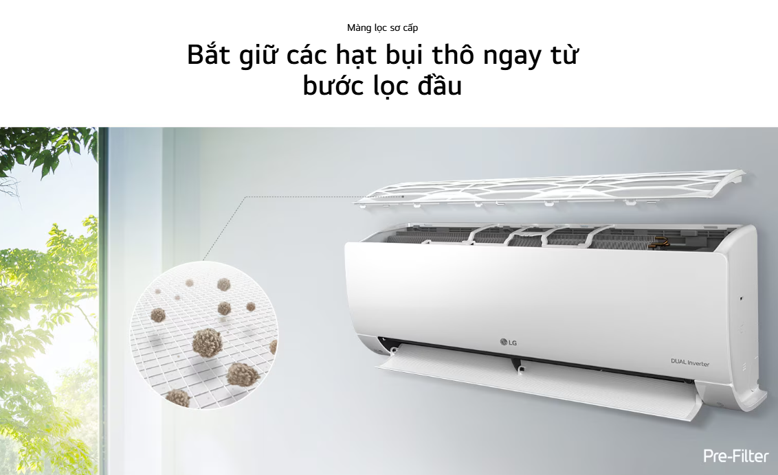 Mô tả Máy lạnh LG DUALCOOL™Inverter 1 chiều 12.000 BTU (1.5HP) IEC12M1 - 6