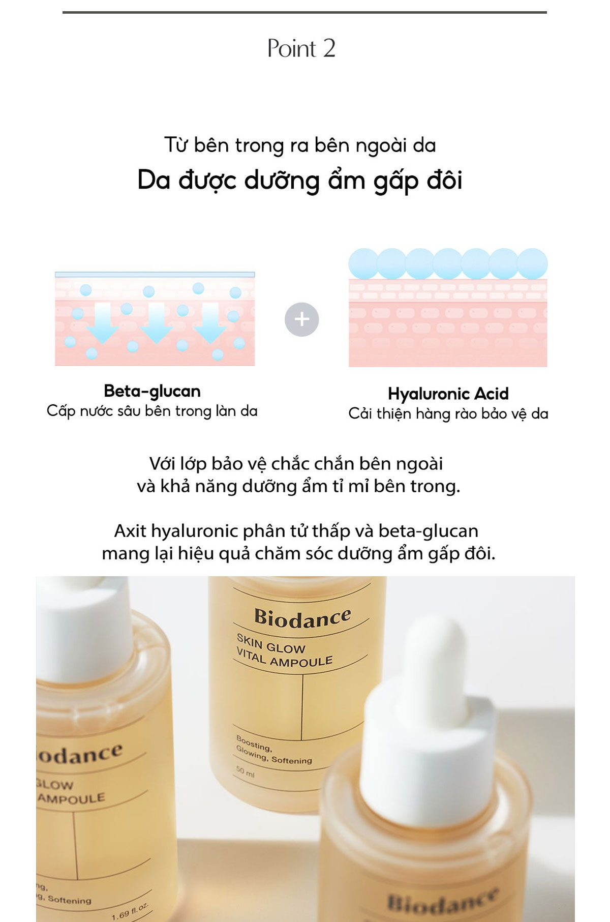 Mô tả BIODANCE Tinh Chất Dưỡng Sáng Mờ Thâm Mụn Hệ Miễn Dịch Da Mềm Mịn Skin Glow Vital Ampoule 50ml - 6