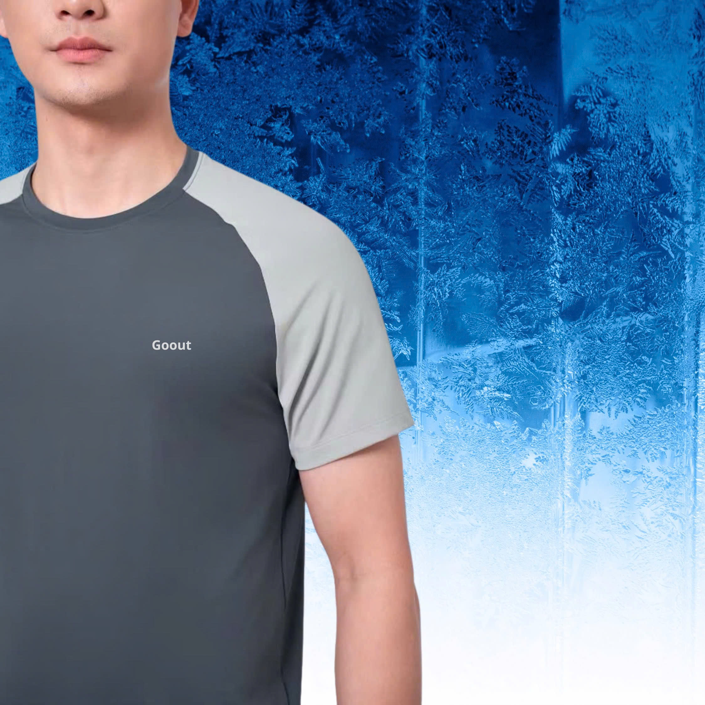 Mô tả Áo thun nam Gấu 194 vải thun Lạnh co dãn 4 chiều, phong cách thể thao - gym - bóng đá, from slim fit - TLRL- GOOUT - 3