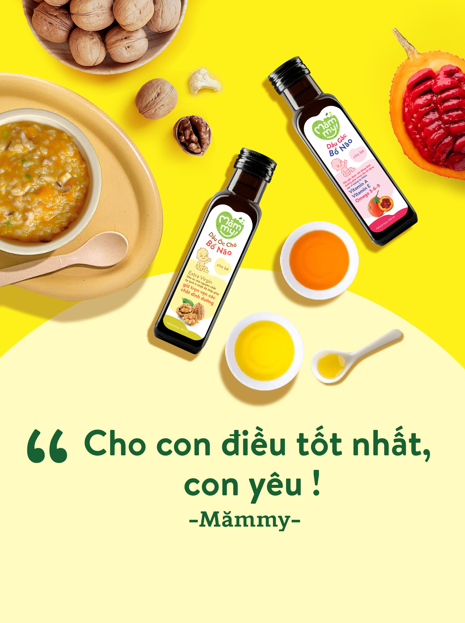 Mô tả Dầu ăn dặm bổ não Mămmy 100ml bổ sung DHA, Omega 3 bé từ 6 tháng giúp phát triển não bộ, thông minh - 4