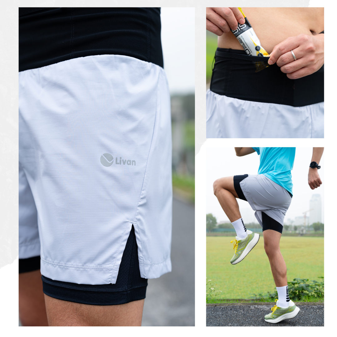 Mô tả Quần Short 2 Lớp Nam Livan Có Túi Tiện Lợi, Thấm Hút Mồ Hôi, Nhanh Khô, Thoải Mái Vận Động, Chạy Bộ, Tập Gym Màu Cơ Bản - 5