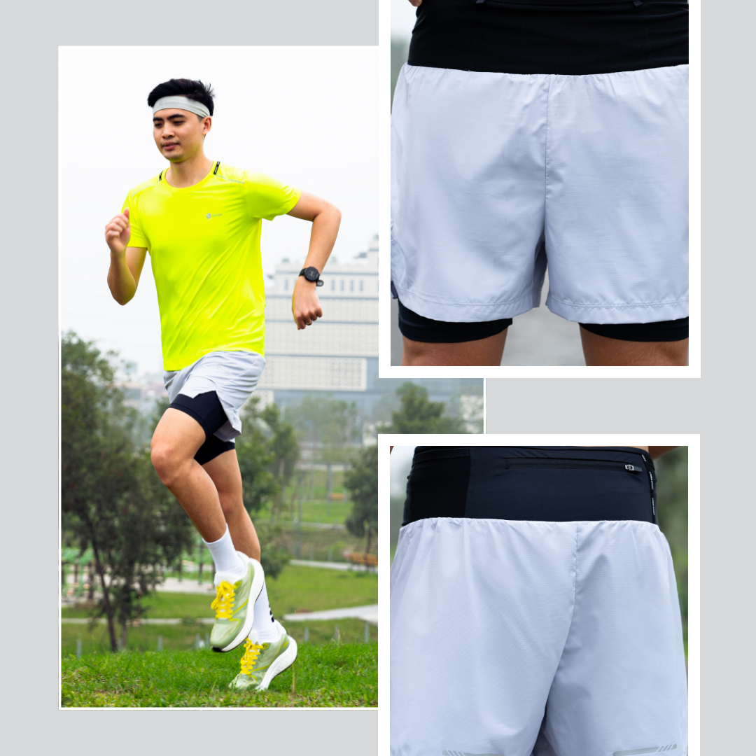 Mô tả Quần Short 2 Lớp Nam Livan Có Túi Tiện Lợi, Thấm Hút Mồ Hôi, Nhanh Khô, Thoải Mái Vận Động, Chạy Bộ, Tập Gym Màu Cơ Bản - 6