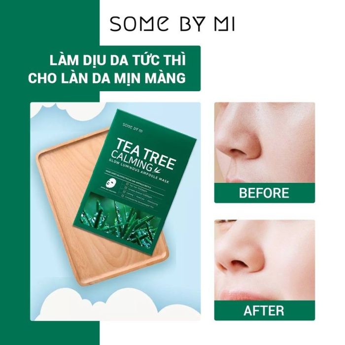 Mô tả Mặt nạ tràm trà làm dịu da Some By Mi Tea Tree Calming Sheet Mask 25g - 1