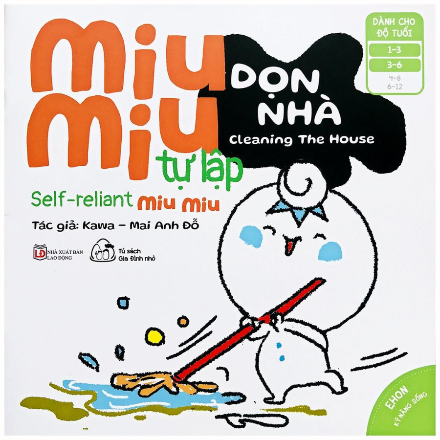 Mô tả Sách Ehon Kĩ Năng Sống - Miu Miu Tự Lập Phần 2 - Song Ngữ Anh - Việt 1-6 tuổi (8 cuốn lẻ tùy chọn) - 3