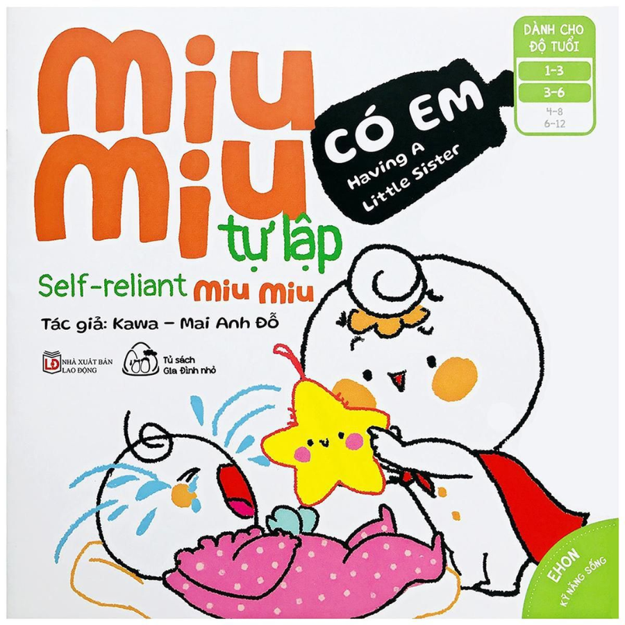 Mô tả Sách Ehon Kĩ Năng Sống - Miu Miu Tự Lập Phần 2 - Song Ngữ Anh - Việt 1-6 tuổi (8 cuốn lẻ tùy chọn) - 4
