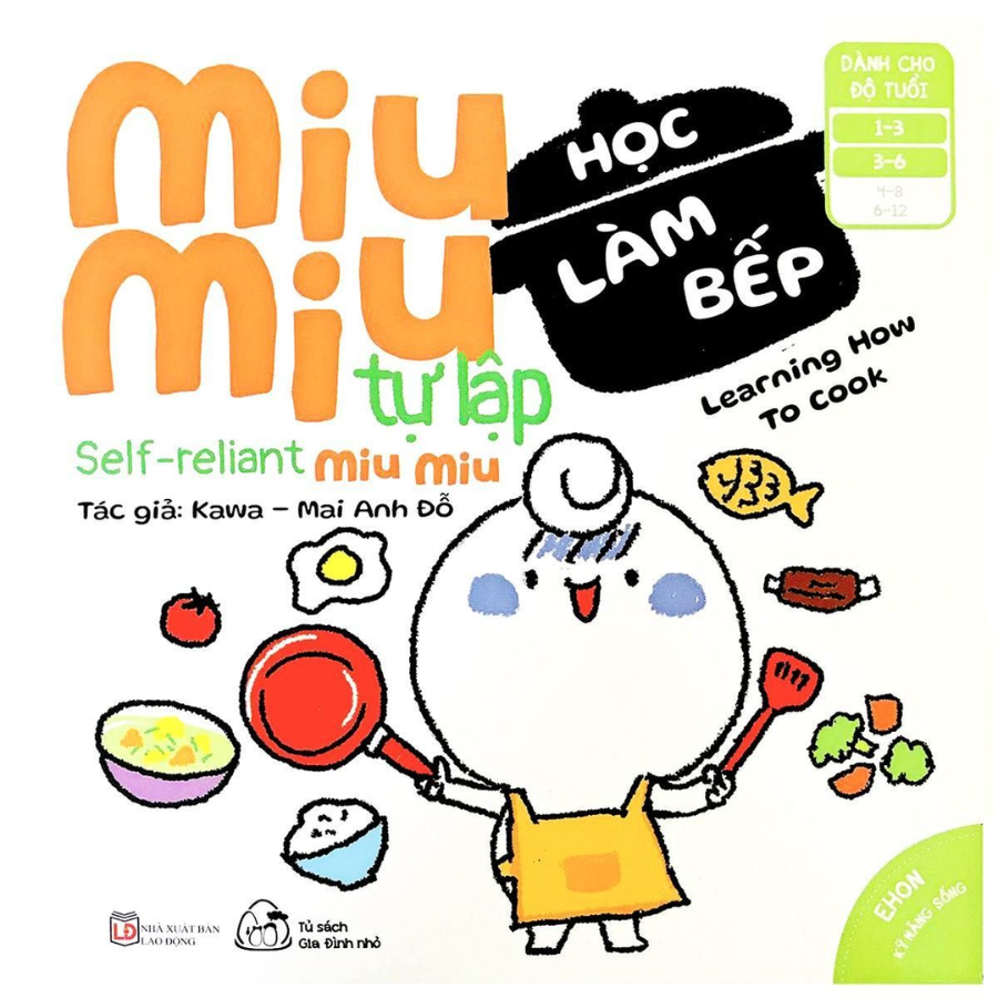 Mô tả Sách Ehon Kĩ Năng Sống - Miu Miu Tự Lập Phần 2 - Song Ngữ Anh - Việt 1-6 tuổi (8 cuốn lẻ tùy chọn) - 6