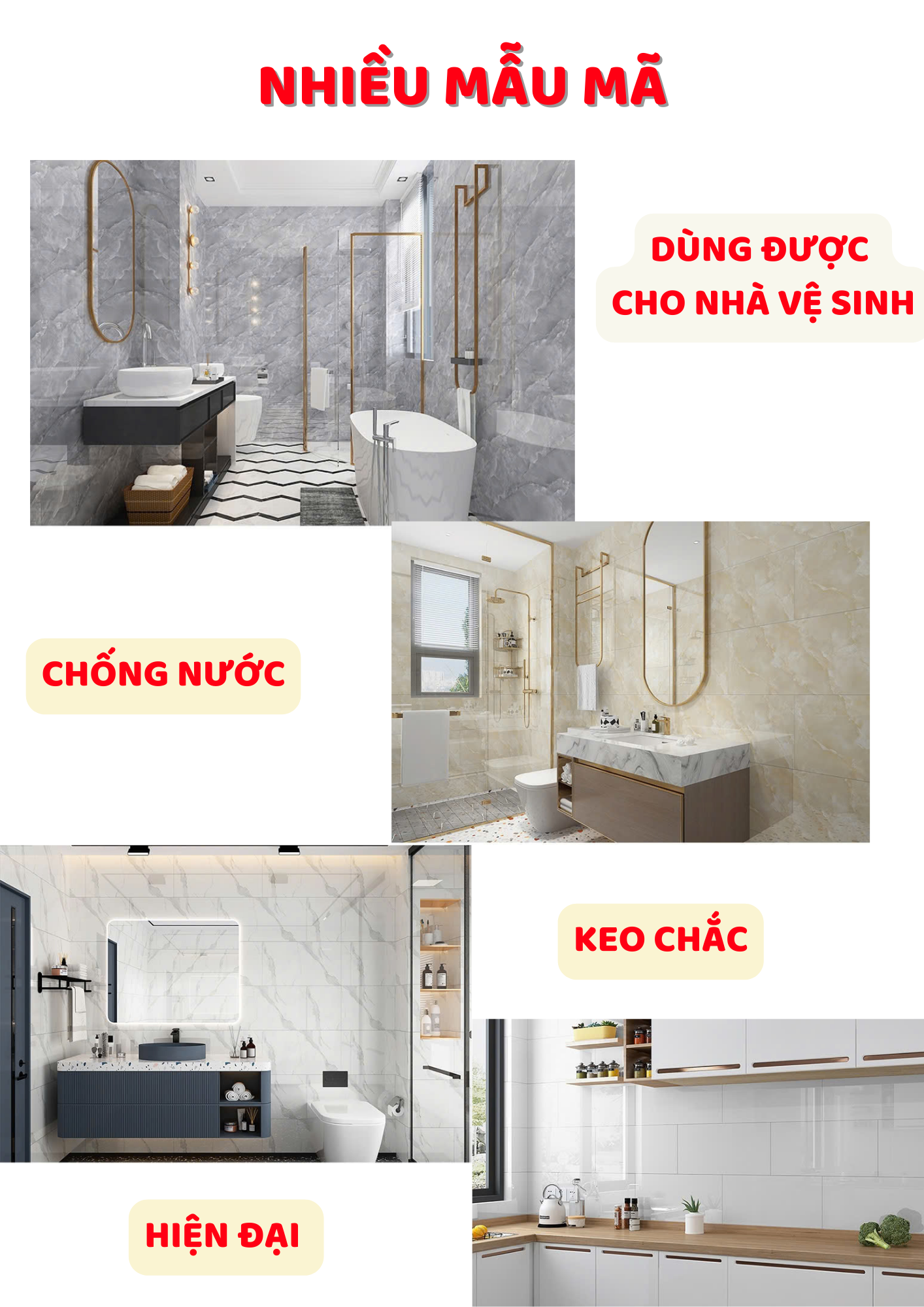 Miếng dán tường giả đá thạch anh cao cấp, xốp nhựa dán tường giả gạch men giá rẻ