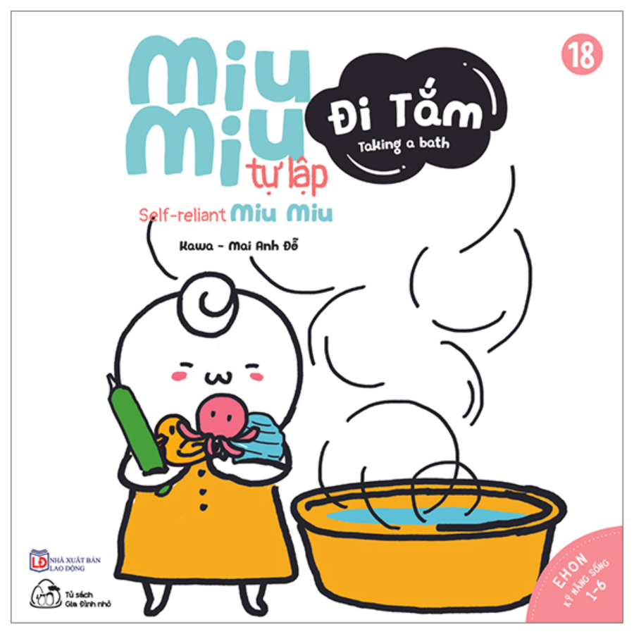 Mô tả Sách - Ehon Kĩ Năng Sống - Miu Miu Tự Lập Phần 1 - Song ngữ (8 quyển lẻ tùy chọn cho trẻ 1-6 tuổi) - 5