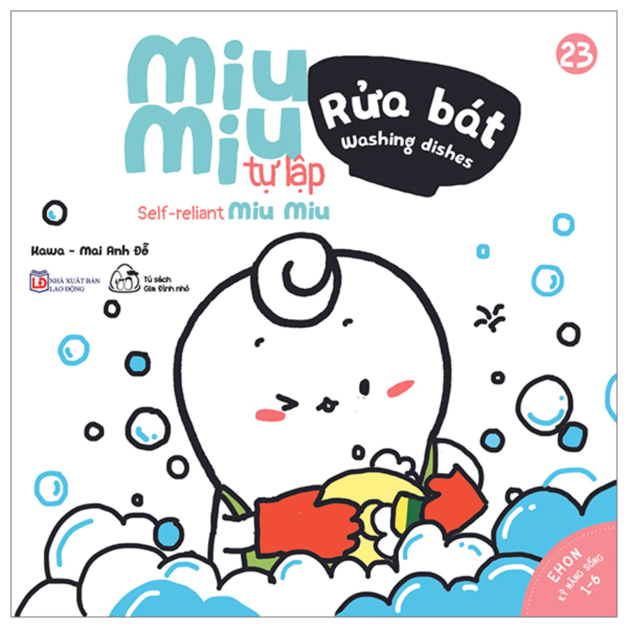 Mô tả Sách - Ehon Kĩ Năng Sống - Miu Miu Tự Lập Phần 1 - Song ngữ (8 quyển lẻ tùy chọn cho trẻ 1-6 tuổi) - 8