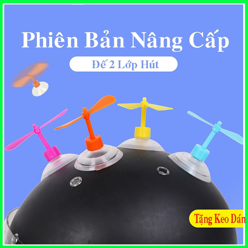 Mô tả Chong chóng Doraemon gắn mũ bảo hiểm Hpro Helmet, trang trí mũ nón siêu đẹp và độc lạ, tặng kèm keo dán siêu chắc - 1