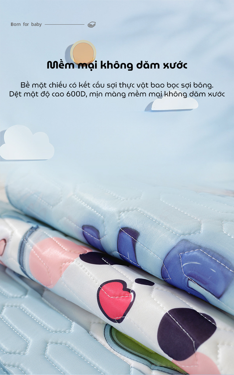 Mô tả Chiếu Điều Hoà Cao Su Non Cho Bé KidAndMom 60x120cm In Hình 5D (Không Có Chống Thấm) - 7