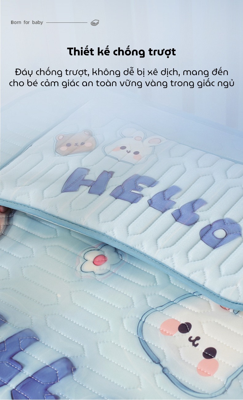 Mô tả Chiếu Điều Hoà Cao Su Non Cho Bé KidAndMom 60x120cm In Hình 5D (Không Có Chống Thấm) - 9