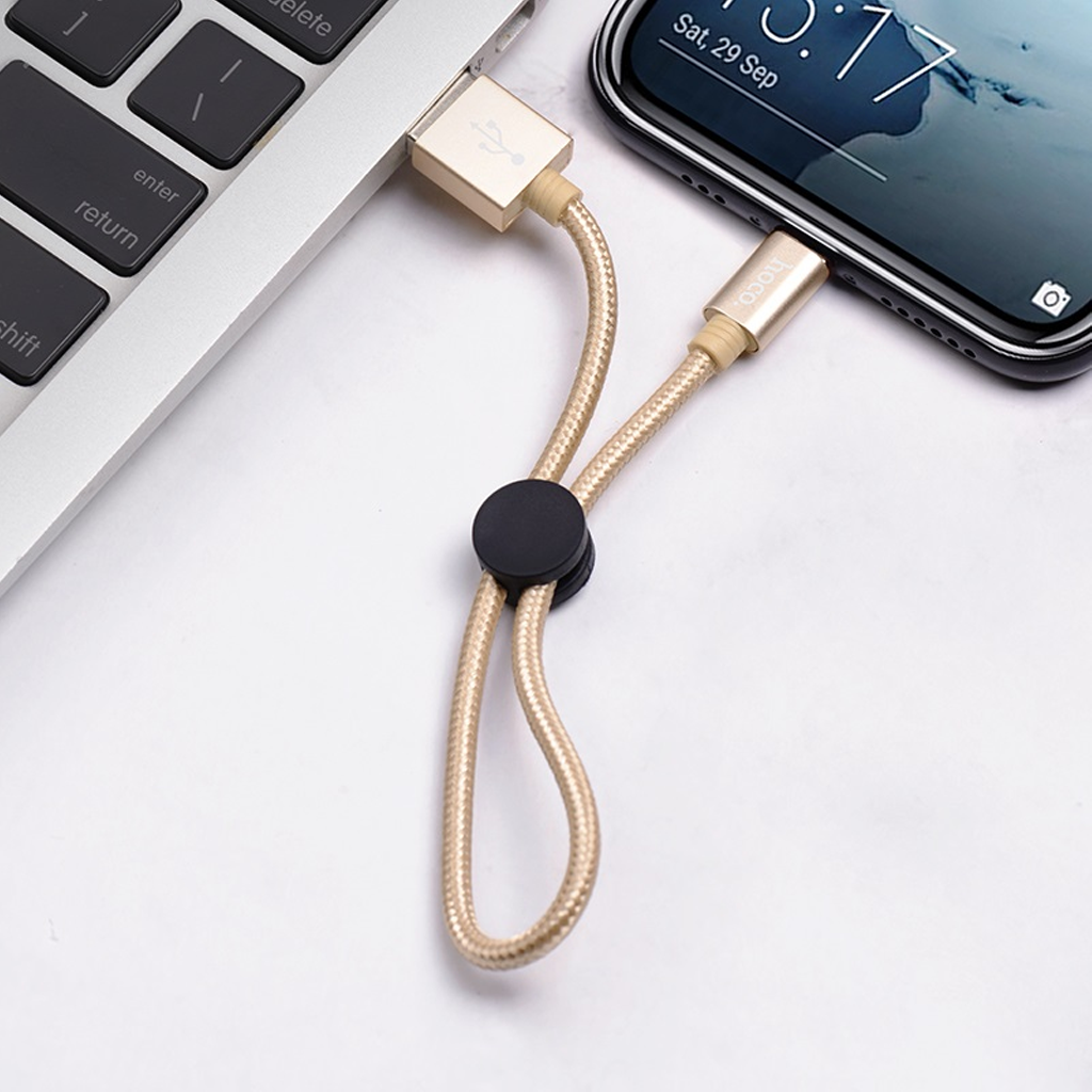 Mô tả Cáp Sạc Nhanh Siêu Ngắn 25cm CHÍNH HÃNG Hoco Chuẩn USB to TYPE C Gọn Gàng Dùng Cho Sạc Dự Phòng - 1