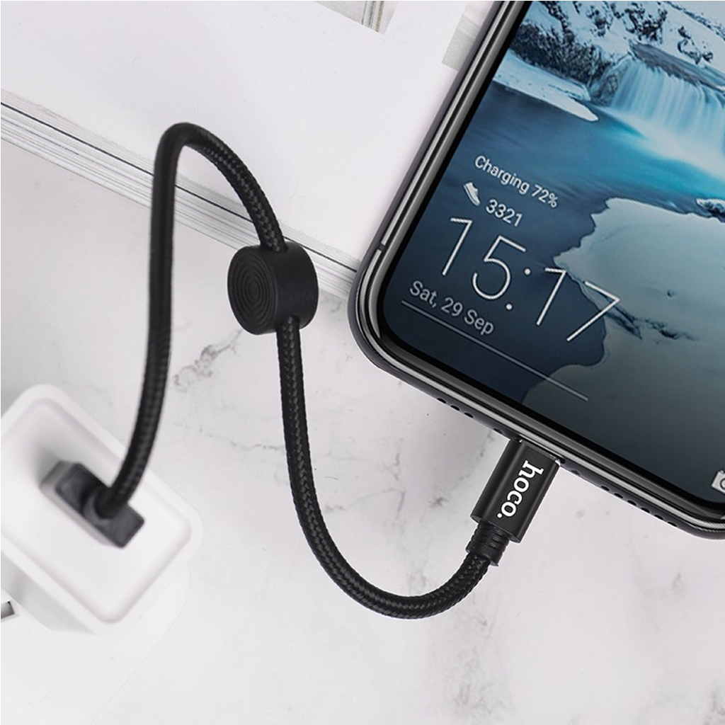 Mô tả Cáp Sạc Nhanh Siêu Ngắn 25cm CHÍNH HÃNG Hoco Chuẩn USB to TYPE C Gọn Gàng Dùng Cho Sạc Dự Phòng - 2