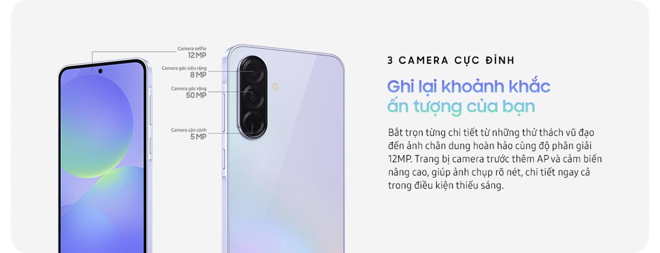 Mô tả Điện thoại Samsung A36 5G 8GB | 128GB, Màn hình 6.7" - Chip Snapdragon 6 Gen 3 - Camera 50MP - 5000mAh, Bảo hành 2 năm - 5